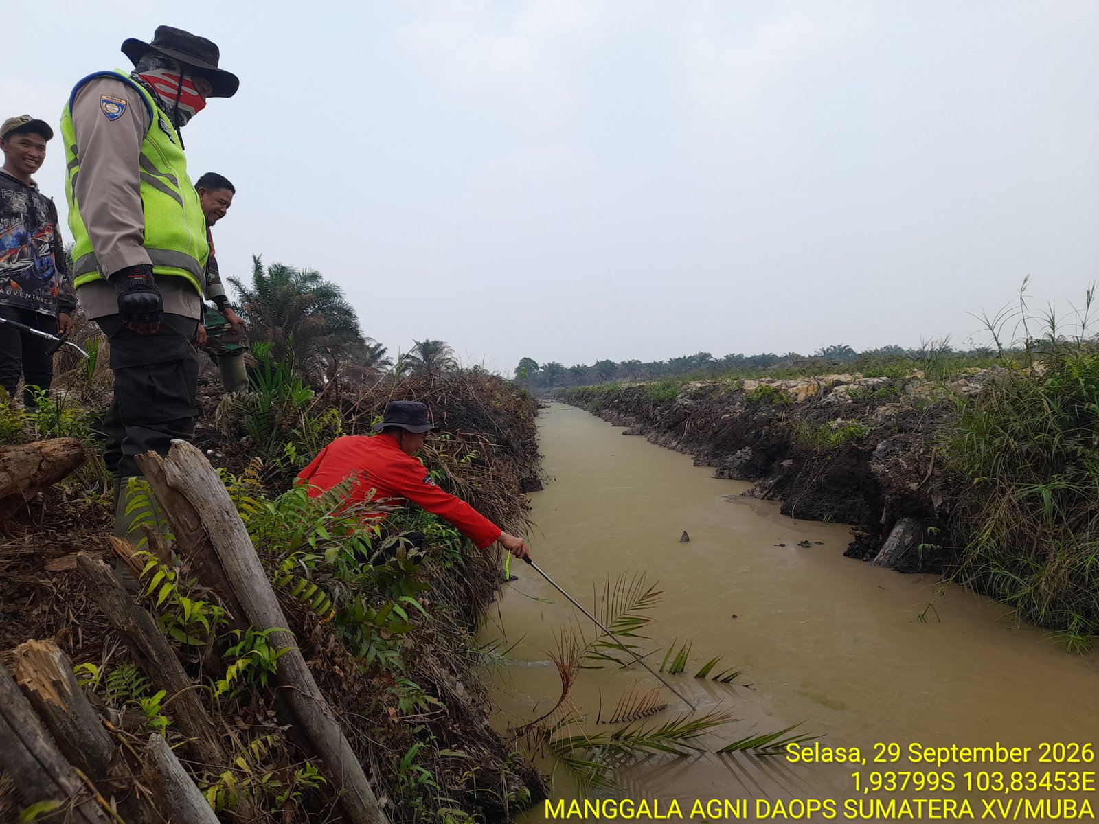 Patroli Terpadu Cegah Karhutla di Muara Medak, Tim Gabungan Petakan Area Rawan dan Sumber Air